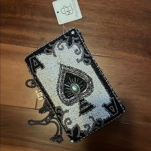 Mary Francis “you’re aces” beaded purse